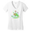 urealms   e.x.p. Women's V-Neck T-Shirt