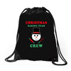 christmas baking team crew snowman Drawstring Bags