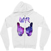 galaxy cartoon hands dope Zipper Hoodie