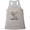teachers give, share, care Racerback Tank