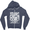 crossfit, straight outta Zipper Hoodie