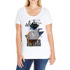 who loves labrador retriever Ladies Curvy T-Shirt