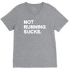 not running sucks V-Neck Tee