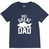 reel great dad V-Neck Tee