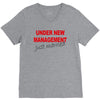 under new management just married mens black wedding present husband t V-Neck Tee