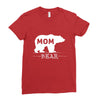 mommy bear Ladies Fitted T-Shirt