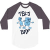 peanut butter and jelly   bff 3/4 Sleeve Shirt