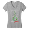 dreaming of a white christmas Women's V-Neck T-Shirt