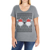 ugly santa noel Ladies Curvy T-Shirt