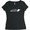 'evolution motorcycle' funny Women's Triblend Scoop T-shirt