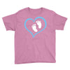 Baby Boy with Heart Any Name Customized Youth Tee