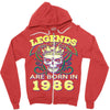 legends are born in 1986 hoodie 9 Zipper Hoodie