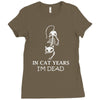 in cat years i'm dead Ladies Fitted T-Shirt