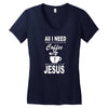coffee and jesus Women's V-Neck T-Shirt