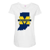 Indiana for Michigan - Limited edition Maternity Scoop Neck T-shirt