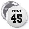 Trump 45 jersey number Pin-back button