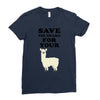 Save The Drama For Your Lama Ladies Fitted T-Shirt