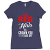 red hair the crown you never take off Ladies Fitted T-Shirt