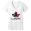mouthy canadian Women's V-Neck T-Shirt