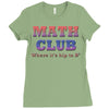 math club hippie hipster Ladies Fitted T-Shirt