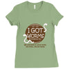 i got worms t shirt Ladies Fitted T-Shirt