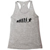 evolution of a rugby player t shirt top all black mens Racerback Tank