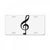 the music is the key License Plate