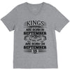 Real Kings Are Born On September 15 V-Neck Tee