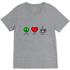 peace love coffee (2) V-Neck Tee