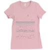 linear landscape Ladies Fitted T-Shirt