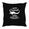 New Grand 2018 Rokie Dept. Throw Pillow