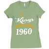kings are born in 1960 Ladies Fitted T-Shirt