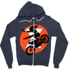 black attack Zipper Hoodie
