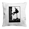 adventure clambing Throw Pillow