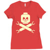 plastic block pirates Ladies Fitted T-Shirt