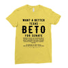 want a better texas black Ladies Fitted T-Shirt