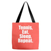 Eat Sleep Tennis Repeat Tote Bags