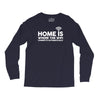 home is where the wifi funny Long Sleeve Shirts