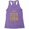 queens are born in 1956 Racerback Tank