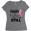 the lord will fight for you, you need only to be still Women's Triblend Scoop T-shirt