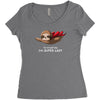 super lazy Women's Triblend Scoop T-shirt