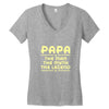papa the man the myth the legend Women's V-Neck T-Shirt