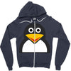 penguin face Zipper Hoodie