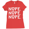 nope nope nope Ladies Fitted T-Shirt