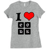 i love code Ladies Fitted T-Shirt