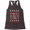 emo gothic ugly christmas sweater. Racerback Tank