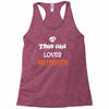 this girl loves halloween Racerback Tank