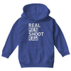 real men shoot raw Youth Hoodie