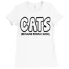 cat lovers Ladies Fitted T-Shirt