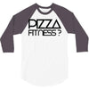 pizza fitness 3/4 Sleeve Shirt